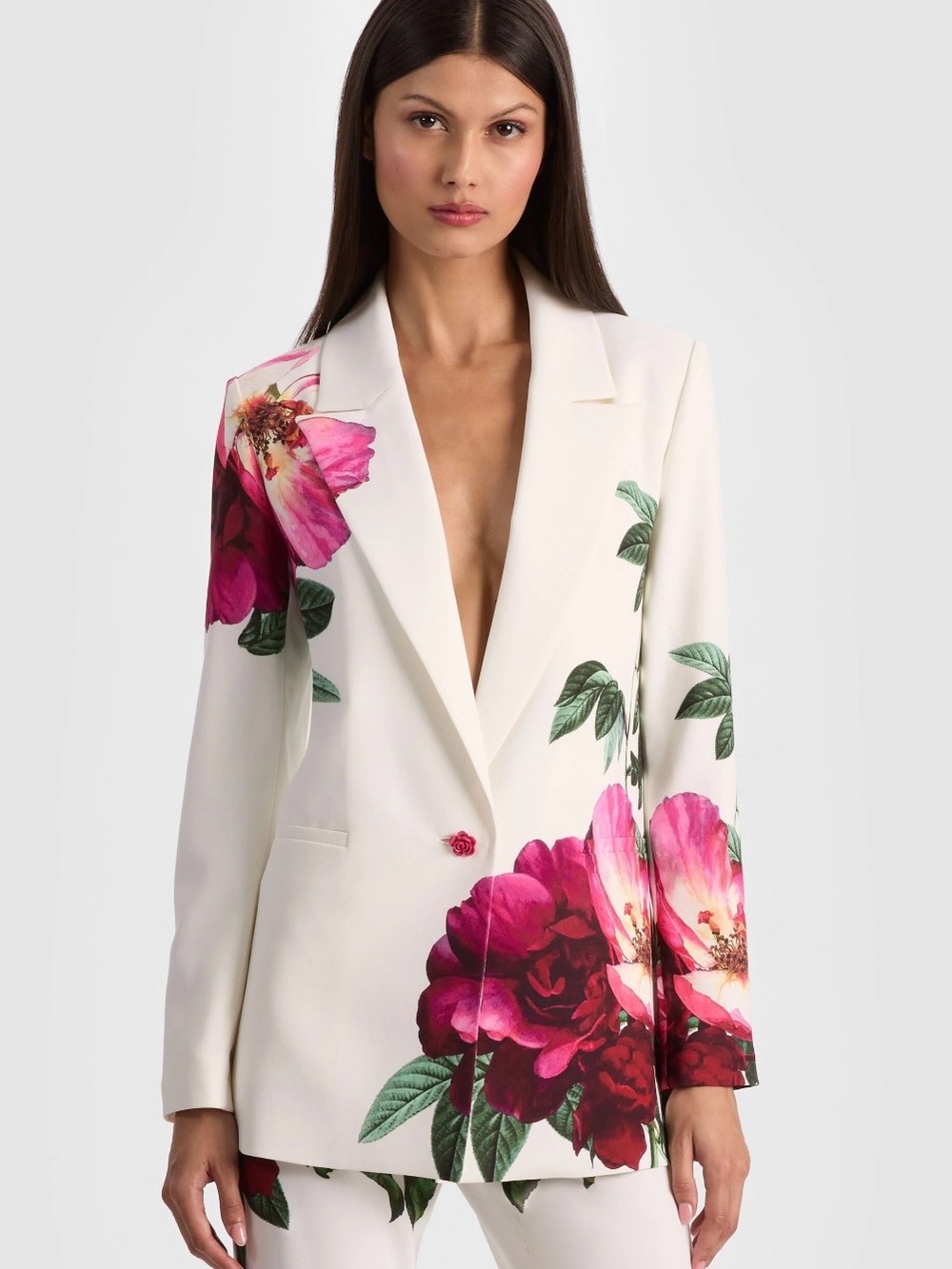Alice + Olivia Denny Boyfriend Blazer NWT 2 Bloom